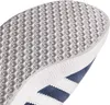 A close-up view of the sole and side of a blue and white Adidas sneaker. Produktbild-Vorschau