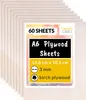 Creative Deco 60 x A6 Holz-Platte | 148 x 105 x 3 ( +/- 0,5 Produktbild-Vorschau 1