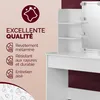 Casaria Coiffeuse Lucia Blanc miroir éclairage LED table de Voir les images du produit 5