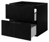 RODAN | Meuble sous vasque 140 cm - Noir - Niche noire - Voir les images du produit 10