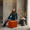 MG Design Polsterhocker Orange 45x45 cm - Stauraum 50L, bis Produktbild-Vorschau 3