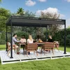 People dining under a pergola in a garden. Náhled obrázku produktu