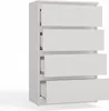 M4/60 Malwa Kommode 4 Schubladen Weiss Produktbild-Vorschau 2