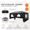 ECD Germany Pavillon 3x6 m Schwarz, Wasserdicht Stabil Produktbild-Vorschau 2