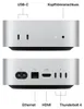 Apple Mac mini , Apple M, M4, 16 GB, 1 TB, SSD, macOS Voir les images du produit 3