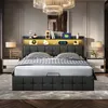 Čalouněná postel UnboxG 160x200cm s nabíjecím konektorem Náhled obrázku produktu 3