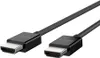 A black HDMI cable with two connectors against a white background. Náhľad obrázku produktu