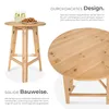 tectake® Stehtisch Trix aus Holz, rund Produktbild-Vorschau 3