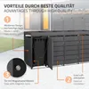 ML-Design 4-pojemnikowy pojemnik na śmieci z dachem do Podgląd zdjęcia produktu 3