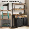 Mondeer Wäschesammler 150L mit 3 Fächern, Verstellbaren Produktbild-Vorschau 8