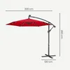 SONGMICS Sonnenschirm Ø 300 cm mit LED-Solar-Beleuchtung Produktbild-Vorschau 5