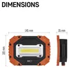 COB LED Arbeitsleuchte P4113, 700 lm, 4x AA Anteprima dell’immagine prodotto