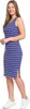 MORAJ Damen-Kleid, gerade, gestreift, mit Schlitzen, für Produktbild-Vorschau 5