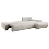 Juskys Sofa Iseo Rechts - L Form, Schlaffunktion, Stoff, Produktbild-Vorschau 6
