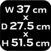 A black background with white text indicating dimensions. Náhľad obrázku produktu