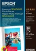 The image shows the packaging of Epson Premium Semigloss Photo Paper, with a sample photo printed on it. Anteprima dell’immagine prodotto