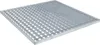 vidaXL Grille argent 60 x 60 x 2 cm Acier galvanisé à chaud Voir les images du produit 1