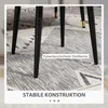 HOMCOM Fußhocker Sitzhocker Quadratischer Schminkhocker Produktbild-Vorschau 6