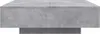 A close-up, front-facing view of a concrete coffee table. Náhľad obrázku produktu