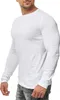 Mivaro Herren 5er Pack Langarmshirts Weiß - 100% Baumwolle Produktbild-Vorschau 3