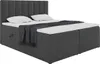MEBLINI Boxspringbett mit Bettkasten - Gepolstert Produktbild-Vorschau 2