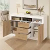 Merax Kommode Sideboard mit 3 Schubladen Und 2 Türen, Produktbild-Vorschau 3