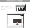 Diagram showing how to operate the adjustable canopy of a pergola. Voir les images du produit