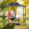 JOIEYOU BBQ altán 245x153x250cm Ohnivzdorný zahradní altán Náhled obrázku produktu 3
