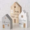 Dekoaufsteller Mein Haus grau weiß natur Holz 3 tlg. Produktbild-Vorschau 10