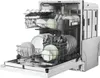 An open dishwasher filled with clean dishes. Voir les images du produit