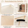 A collage of four images showcasing details of a white storage unit or shelf. Anteprima dell’immagine prodotto