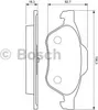 BOSCH Bremsbeläge Satz Vorne für RENAULT TWINGO II (CN0) 0 Produktbild-Vorschau 5