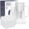AquaFloow ClassGlass Carafe filtrante en verre 3 L blanche Voir les images du produit 1