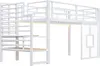 Metall-Hochbett, 90x200 cm, mit Treppe, Stauraum, Produktbild-Vorschau 8