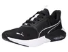 A black Puma running shoe with white accents is shown against a white background. Produktbild-Vorschau