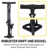Dunlop Fahrradpumpe mit Manometer und Mini Fahrradpumpe Set Produktbild-Vorschau 4