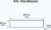 XXL Wandkissen mit Montage-Set 150cm x 30cm passend zu Produktbild-Vorschau 2