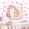 Autocollant mural licorne - Grand autocollant mural - Avec Voir les images du produit 2