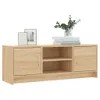 vidaXL Szafka pod TV dąb sonoma 102x30x37,5 cm materiał Podgląd zdjęcia produktu 3