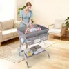 COSTWAY 3 in 1 Wickeltisch klappbar, Wickelkommode Produktbild-Vorschau 2