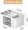 Schreibtisch Organizer, 5 Fächer Plastik Tisch Organizer Produktbild-Vorschau 6
