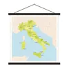 MuchoWow® Textilposter Karte - Italien - Grün 60x60 cm mit Produktbild-Vorschau 1
