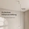 LUMIÈRE Design Pendelleuchte 'Fadio' Chrom Glas LED dimmbar Produktbild-Vorschau 5