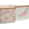 Solnička s víčkem Home ESPRIT White Pink Purple Bamboo 750 Náhled obrázku produktu 2