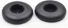 Two black ear pads for headphones are shown on a white background. Voir les images du produit