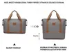 Graue Handgepäcktasche für Damen, 40 x 30 x 20 cm, mit Produktbild-Vorschau 6