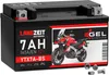 Langzeit Gel Motorradbatterie YTX7A-BS 7Ah 12V Produktbild-Vorschau 1