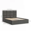 Polsterbett PAOLA 140x200 mit Bettkasten und hochklappbarem Produktbild-Vorschau 8