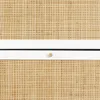 Scarpiera con decoro in canna, 3 ante, Bianco sporco Anteprima dell’immagine prodotto 3