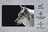 MuchoWow® Mauspad Mousepad Wildlife - Wolf - Schwarz - Weiß Produktbild-Vorschau 2